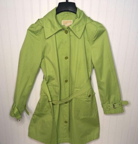 Michael Kors Rain Trench Coat Green Size M - $79 (60% Off Retail) - From  Ivan