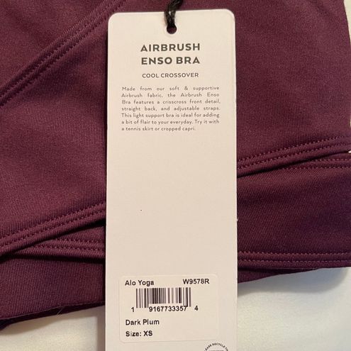 Alo Yoga Enso Bra Dark Plum