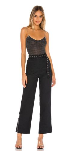 Revolve Sav Chain Strap Bodysuit In Gunmetal Silver - $45 (18% Off Retail)  - From Crystal