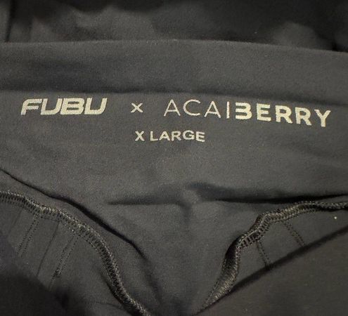 Fubu x Acaiberry Brazilian Butt Lift Leggings Black Red White