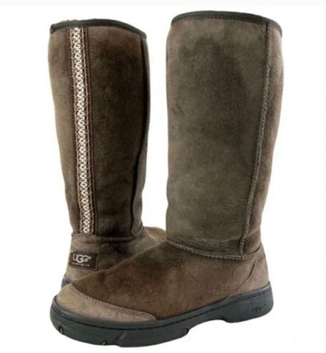 UGG Australia Dark Brown Sheepskin Ultimate Tall Revival Tasman Braid Boots  Size 8 - $115 - From Karena