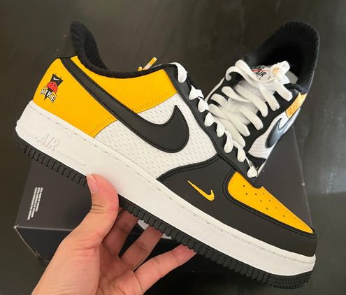 Nike Air Force 1 LV8 Jersey Mesh Gold Black White DQ7775-700 Men