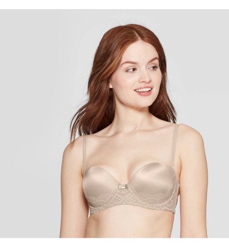 Target Women's Push-Up Strapless Bra Tan Size 34 C - $12 (25% Off Retail) -  From Mayca