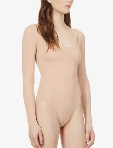 SKIMS, Tops, Skims Jelly Sheer Bodysuit White