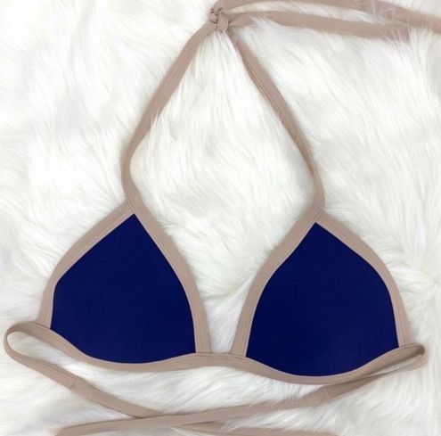 Triangle Bikini Swim Top - Navy