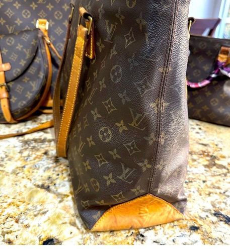 Louis Vuitton Cabas Mezzo Brown Monogram Canvas Tote