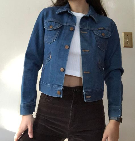 Wrangler denim jacket Blue Size XS - $55 (52% Off Retail) - From