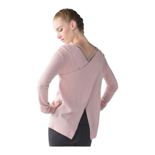 Lululemon size 8 womens sweater mink berry wool ballet pink casual everyday  - $31 - From Bea