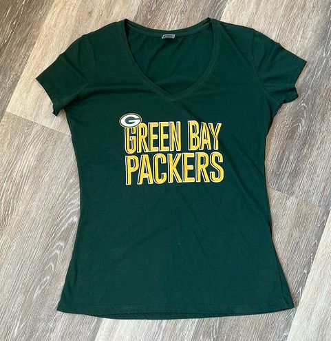 NFL Team Apparel Green Bay Packers V Neck Tee Size M - $12 (52% Off Retail)  - From Mel