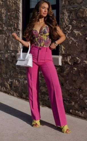 ZARA Full Length Françoise Pants Pink - $37 (26% Off Retail) - From Hopes