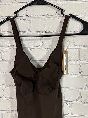 SKIMS NWT Everyday Sculpt Mid Thigh Bodysuit Espresso Size 4X