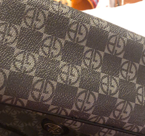 Giani Bernini Womens Black Gray Leather Double Strap Handbag Size OS - $38  - From PL