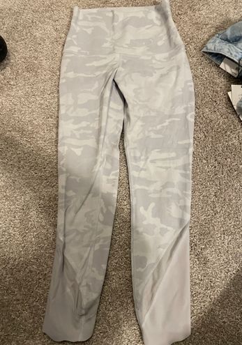 white camo lulu leggings