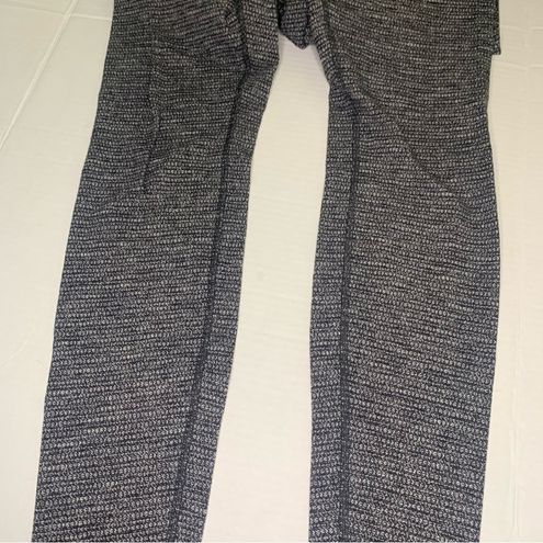 Lululemon Variegated Knit Gray Wunder Under Leggings Size 10