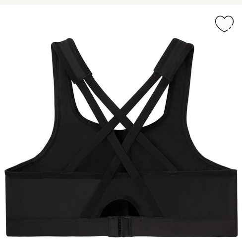 Glamorise Zip-Up Front-Close Wire-Free Sports Bra Black Size 42 G / DDDD -  $14 New With Tags - From jello