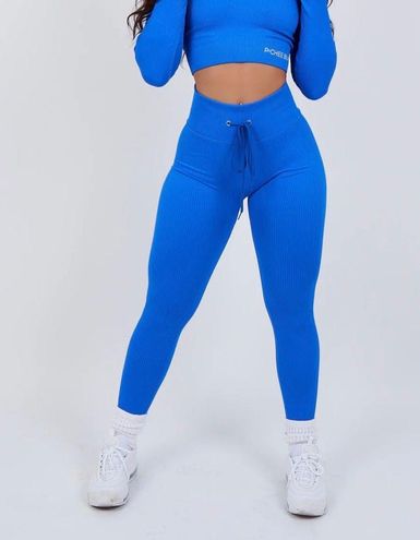 Pchee Bum Ribbed Leggings Blue - $31 (48% Off Retail) - From Dulce