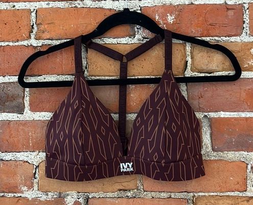 Ivy Park Beyoncé x ADIDAS Low Support Triangle Sports Bra Wild Brown size M  Size M - $45 - From Sarah