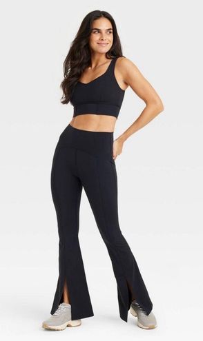 Target Joylab Split Flare Leggings Black Size M - $30 (11% Off