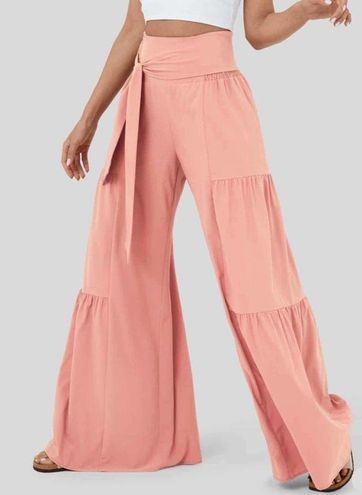 Halara NEW Breezeful High Waist Shirred Plicated Wide Leg Flowy