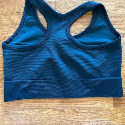 Spanx Bra Seamless Sculpt Chevron Ribbed Longline Medium Impact Sports Bra  2X EU - $35 - From