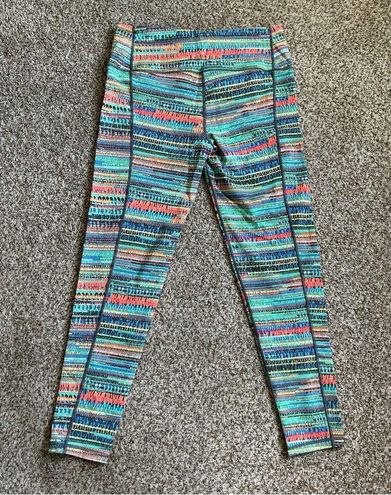 Victoria's Secret Victoria Secret Knockout Colorful Multi Color Stripe  Leggings Workout Large - $24 - From Charelle