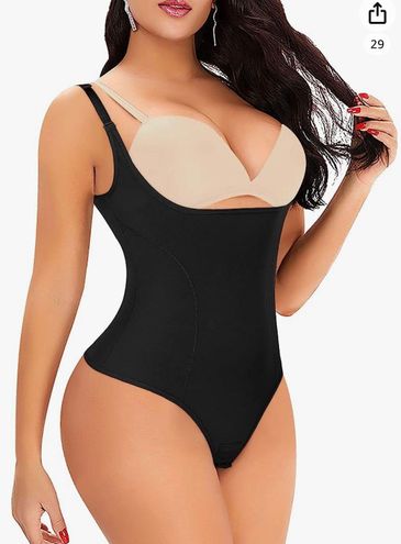 Werena Thong Shapewear Bodysuit Open BUST Control Body Shaper