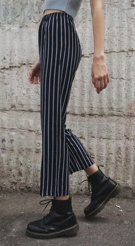 Brandy Melville Striped Capris & Cropped Pants | Mercari