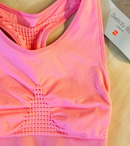 NWT Sweaty Betty Stamina Sports Bra Medium Calypso Pink