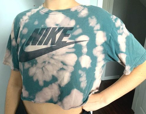 nike tie dye shirt crop top