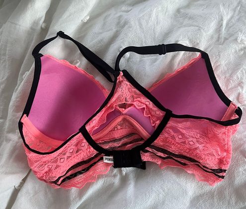 PINK - Victoria's Secret Pink/Victoria Secret Lace Halter Bra Size M - $10  - From Julia