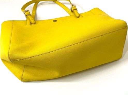 Tory Burch Sunny Yellow Saffiano Leather York Tote - $176 - From Allyson