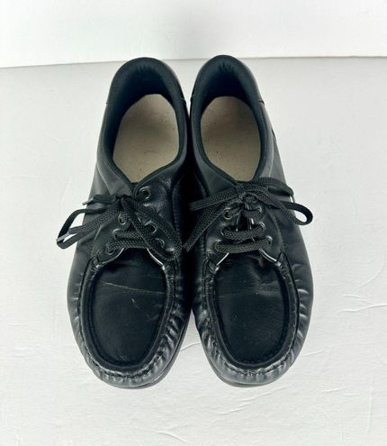 SAS Women's Take Time Lace Up Loafer Shoes Size 7.5 Medium Black - $45 -  From Samantha