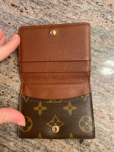 Louis Vuitton compact wallet from seller “Jerseyland020”. Took 21 days to  receive in the U.S., cost $27.76. Has a soft outside touch with  rough/strong inside feel. Nice stitching and know it'll last