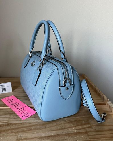 Coach Blue Leather Mini Bennett Satchel Coach