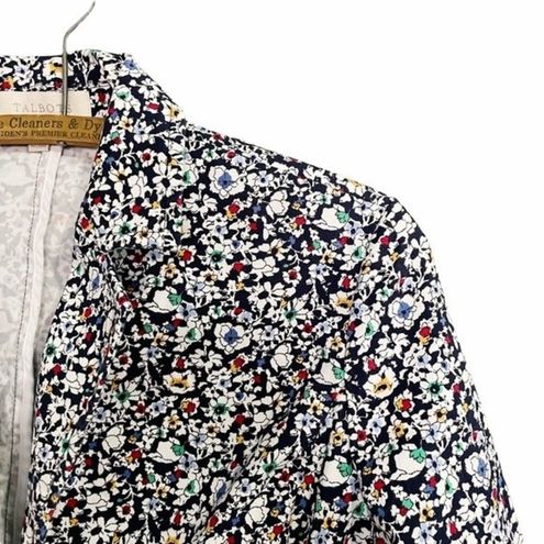 Talbots Jacket Floral Two-Button Blazer Women's Size 6 Casual