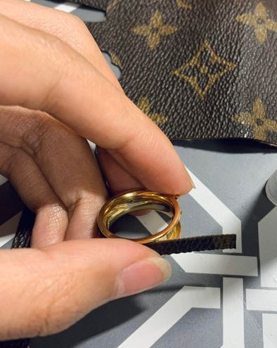 Louis Vuitton Gold Plated Monogram Ring - $52 New With Tags