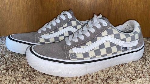 VANS OFF THE WALL SKATE OLD SKOOL SHOES WHITE/GRAY CUSTOM ANARCHY/666  MEN'S 11