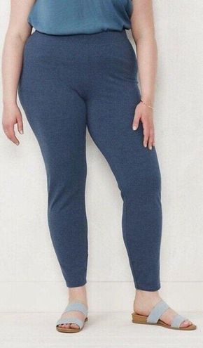 LC Lauren Conrad mid rise leggings NWT womens plus 1X long Blue full-length  G5 - $16 New With Tags - From Corinne