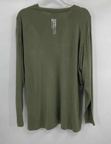 Alphalete activewear learn more dream more green logo long sleeve large -  $30 - From Nolan