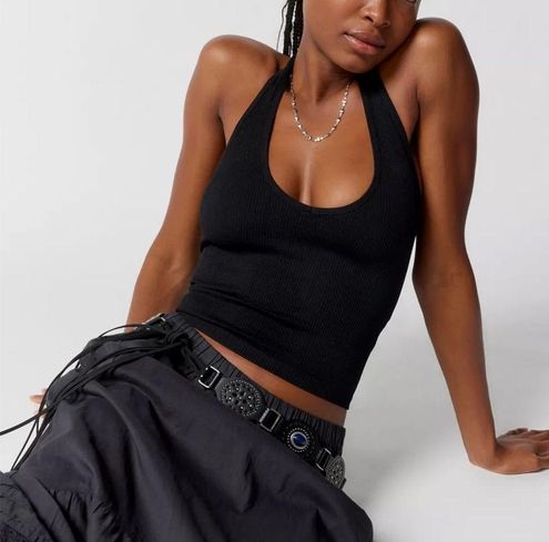 Urban Outfitters UO Out From Under Black Jackie Seamless Halter Bra Top  Small S - $29 - From Fried