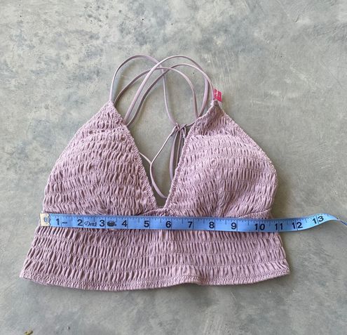 PINK Victoria’s Secret Smocked Triangle Bralette