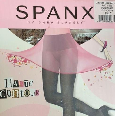 Assts by Spanx High Falutin Footless Tights Size F Nude