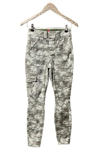 Spanx Stretch Twill Ankle Cargo Utility Skinny Pants Stone Wash Camo Small  - $60 - From A Joyful