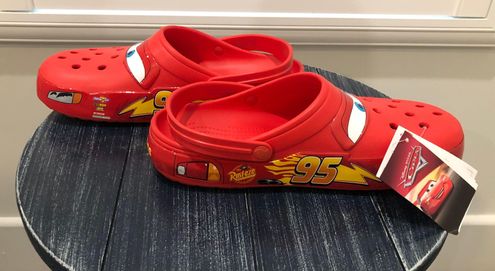 New Lightning McQueen Crocs Cars Light Up Mens Size 12 Limited