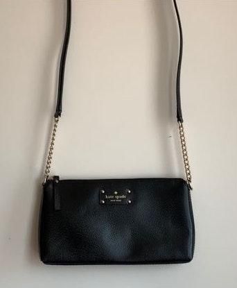 Kate Spade Rectangular Black Purse With Gold Chain Strap - $80 (33% Off  Retail) - From Emily