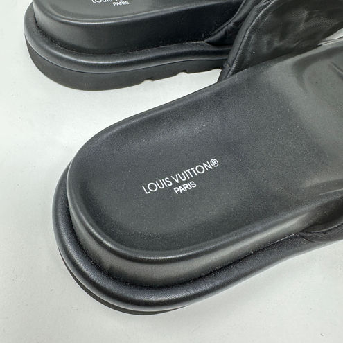 Louis Vuitton Pool Pillow Flat Comfort Mule Open Toe Slip on Slides Sandals Shoe