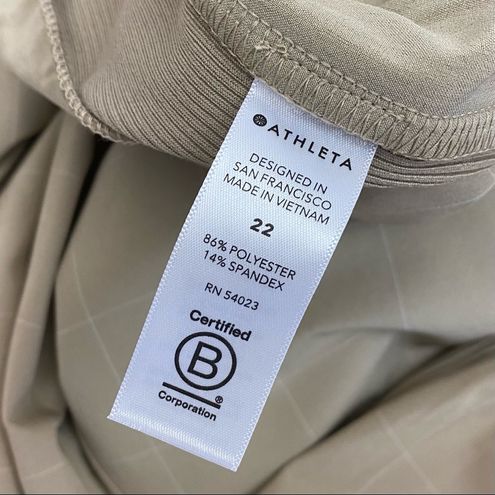 Athleta Brooklyn Textured Jogger Pants: Windowpane Silt Taupe Tan Size  undefined - $49 - From Michelle