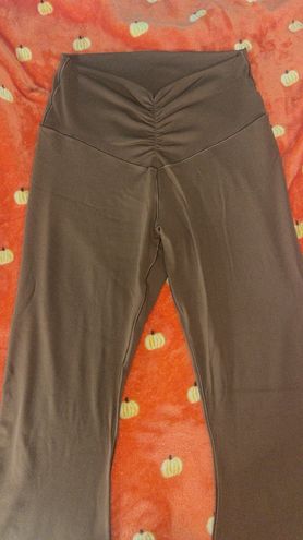 Aerie High-Waisted Ruched Flare Leggings