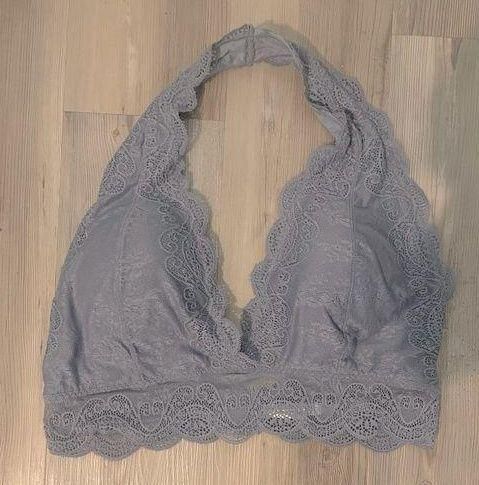 Zenana Outfitters Bralette 2X, NWT, periwinkle, lace, hooked back