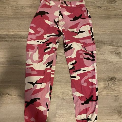 high waisted pink camo pants - $37 - From San